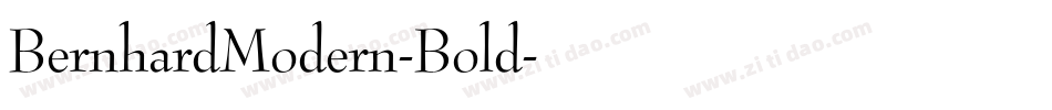 BernhardModern-Bold字体转换