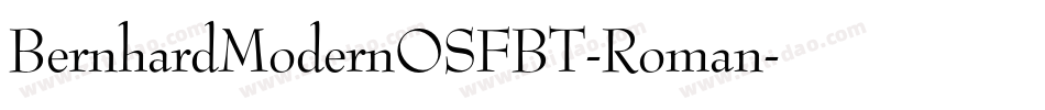 BernhardModernOSFBT-Roman字体转换