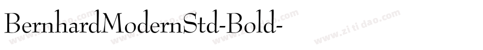 BernhardModernStd-Bold字体转换