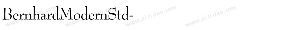 BernhardModernStd字体转换