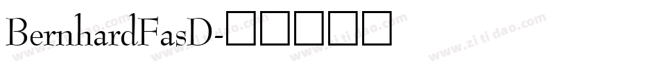 BernhardFasD字体转换