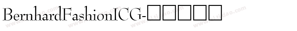 BernhardFashionICG字体转换
