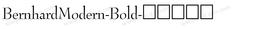 BernhardModern-Bold字体转换