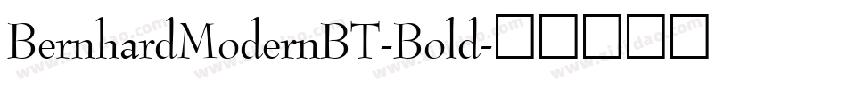 BernhardModernBT-Bold字体转换