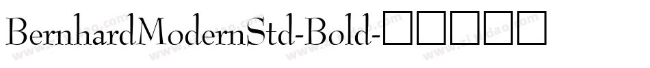 BernhardModernStd-Bold字体转换