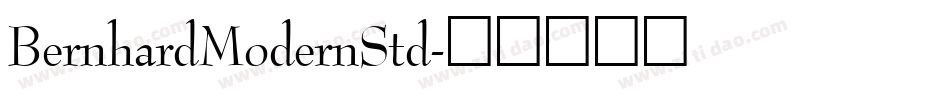 BernhardModernStd字体转换