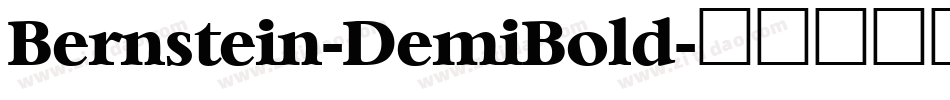 Bernstein-DemiBold字体转换