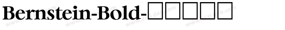 Bernstein-Bold字体转换