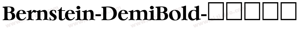 Bernstein-DemiBold字体转换