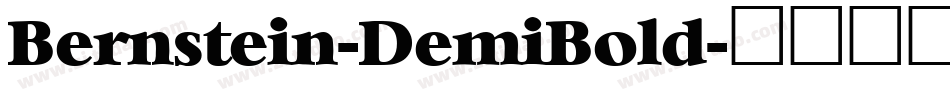 Bernstein-DemiBold字体转换