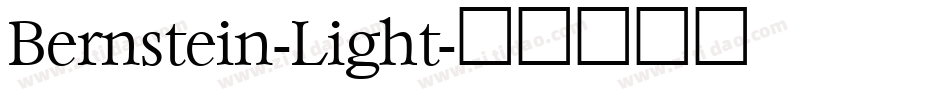 Bernstein-Light字体转换