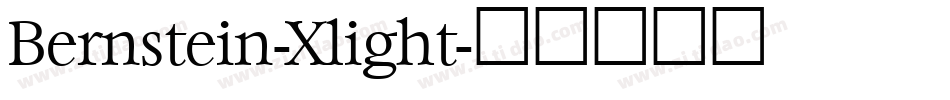 Bernstein-Xlight字体转换