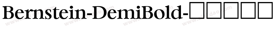 Bernstein-DemiBold字体转换