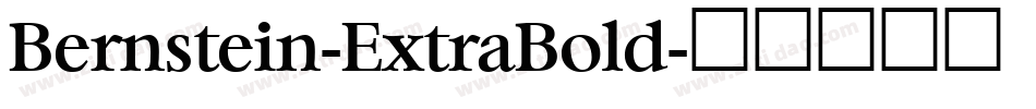 Bernstein-ExtraBold字体转换