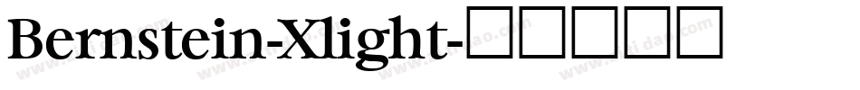 Bernstein-Xlight字体转换