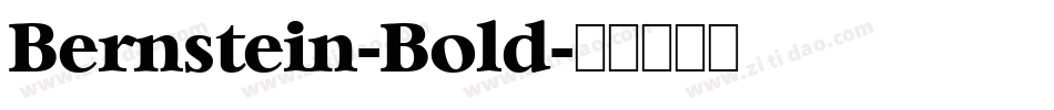 Bernstein-Bold字体转换
