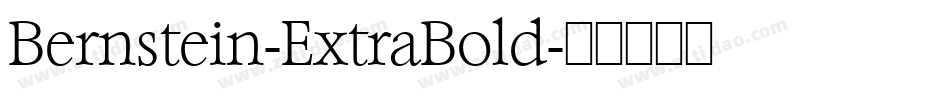 Bernstein-ExtraBold字体转换