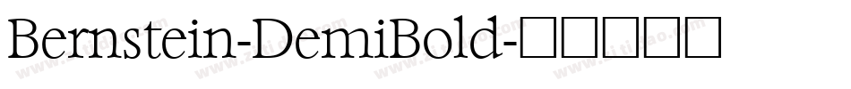 Bernstein-DemiBold字体转换