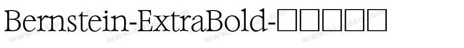 Bernstein-ExtraBold字体转换