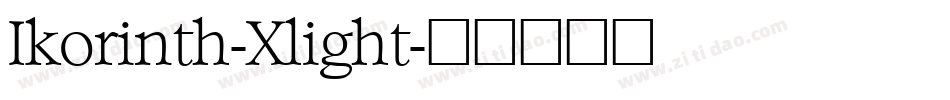 Ikorinth-Xlight字体转换