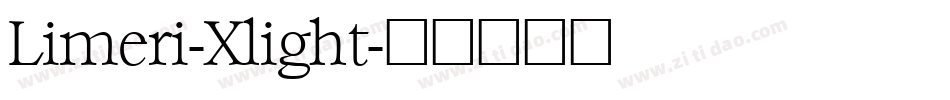 Limeri-Xlight字体转换