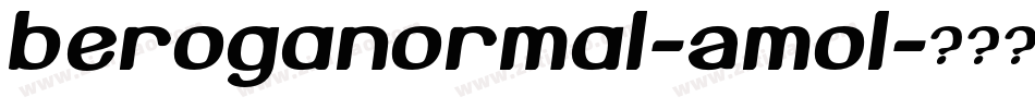BerogaNormal-AmoL字体转换