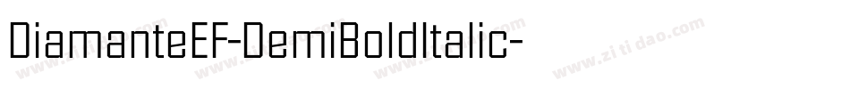 DiamanteEF-DemiBoldItalic字体转换