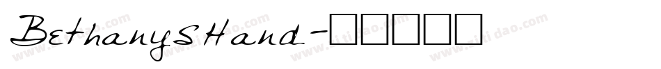 BethanysHand字体转换