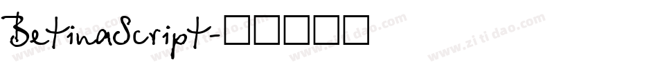 BetinaScript字体转换