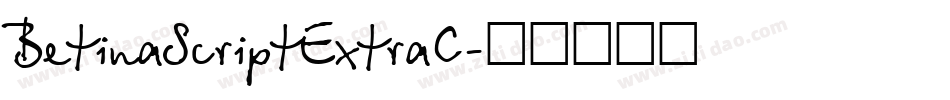 BetinaScriptExtraC字体转换