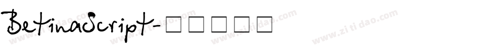 BetinaScript字体转换