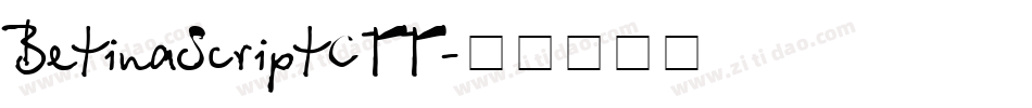 BetinaScriptCTT字体转换