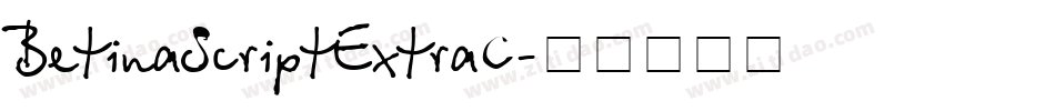 BetinaScriptExtraC字体转换