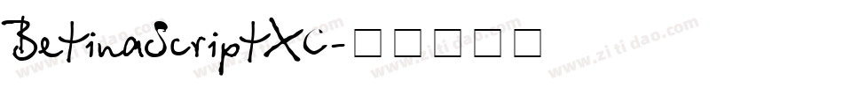 BetinaScriptXC字体转换