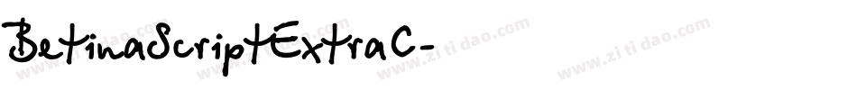 BetinaScriptExtraC字体转换