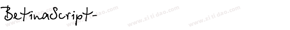 BetinaScript字体转换