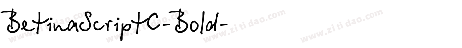 BetinaScriptC-Bold字体转换