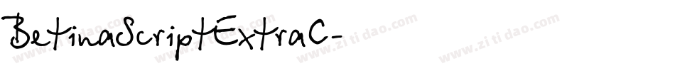 BetinaScriptExtraC字体转换