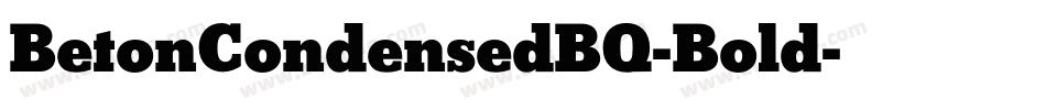 BetonCondensedBQ-Bold字体转换