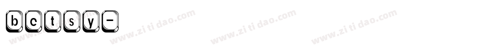 betsy字体转换