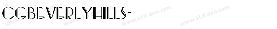 CgBeverlyHills字体转换