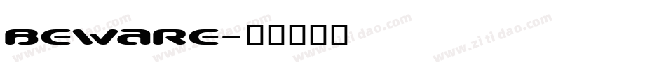 Beware字体转换