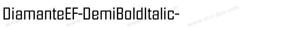 DiamanteEF-DemiBoldItalic字体转换