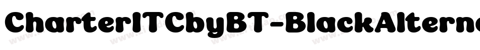 CharterITCbyBT-BlackAlternate字体转换
