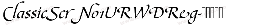 ClassicScrNo1URWDReg字体转换