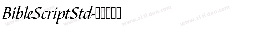 BibleScriptStd字体转换