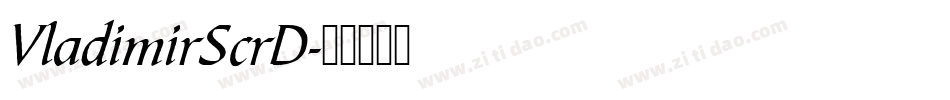 VladimirScrD字体转换