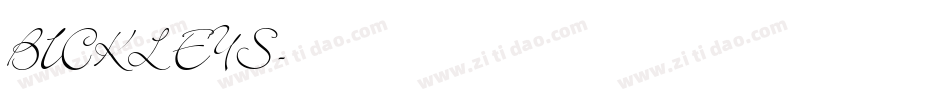 BICKLEYS字体转换