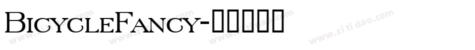BicycleFancy字体转换