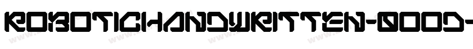 RoboticHandwritten-0ood字体转换